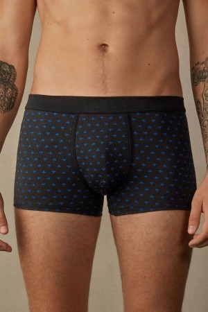 Boxer Intimissimi Lily in Stretch Supima® Coton Homme Noir | FRCE4645