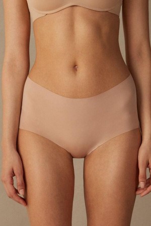 Culotte Intimissimi Seamless Microfiber Hipster Femme Beige | FRIS4373