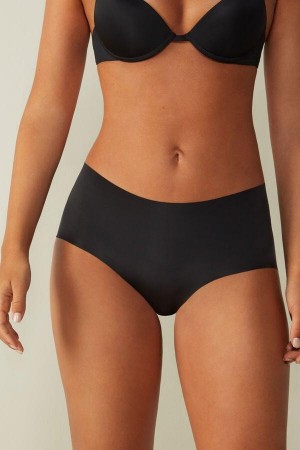 Culotte Intimissimi Seamless Microfiber Hipster Femme Noir | FRUT4374