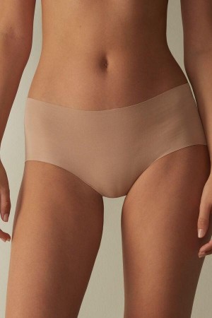 Culotte Intimissimi Seamless Supima® Coton Hipster Femme Beige | FRPQ4371