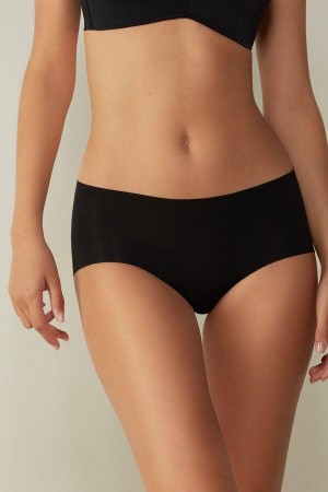 Culotte Intimissimi Seamless Supima® Coton Hipster Femme Noir | FROR4372