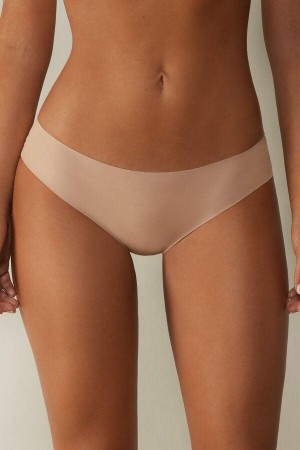 Culotte Intimissimi Seamless Supima® Coton Femme Beige | FRBC4383