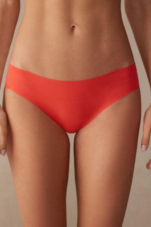 Culotte Intimissimi Seamless Supima® Coton Femme Rouge Foncé | FRHK4410