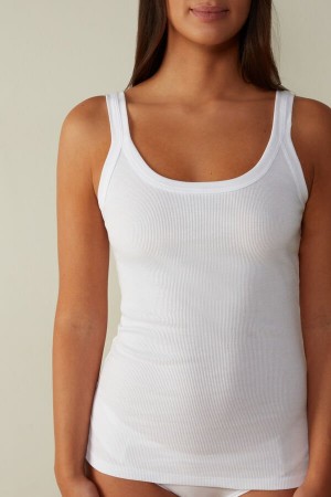 Debardeur Intimissimi in Supima® Coton Femme Blanche | FRAP3721