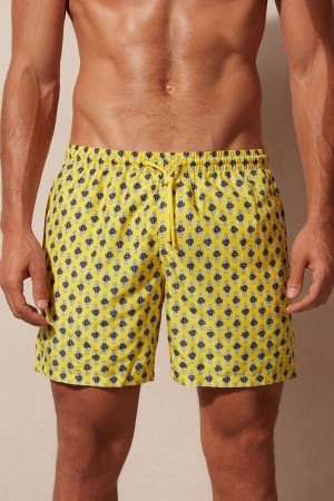 Slip de Bain Intimissimi Micro Watch Print Homme Jaune | FRDN4802