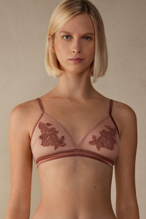 Soutien Gorge Intimissimi Layers of Lust Emma Triangle Femme Rose | FRUT3200